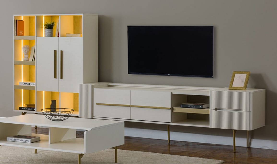 Balat Tv Sehpası + Kitaplık