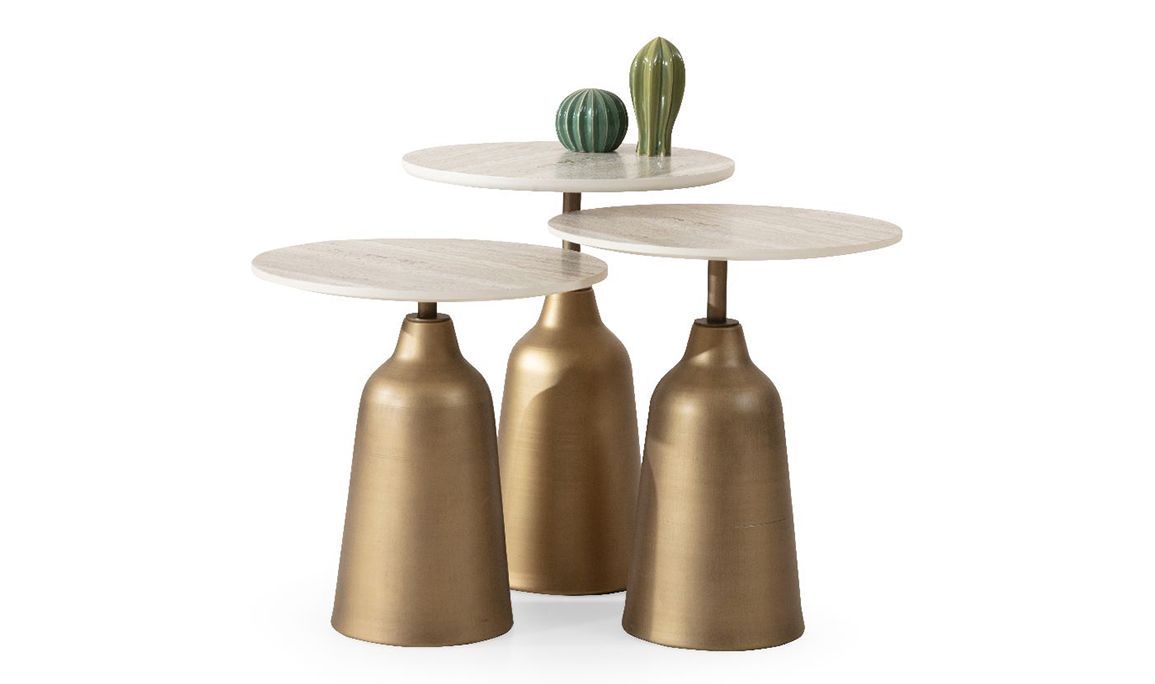 Beige Zigon Sehpa