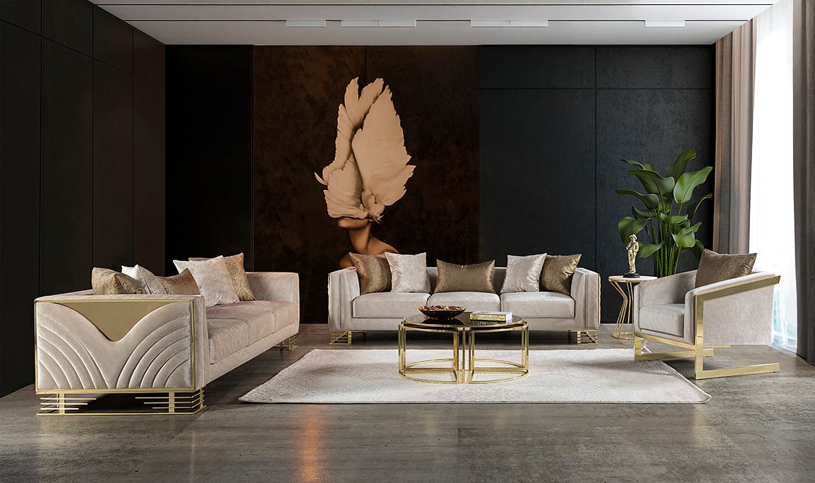Bella Gold Koltuk Takımı