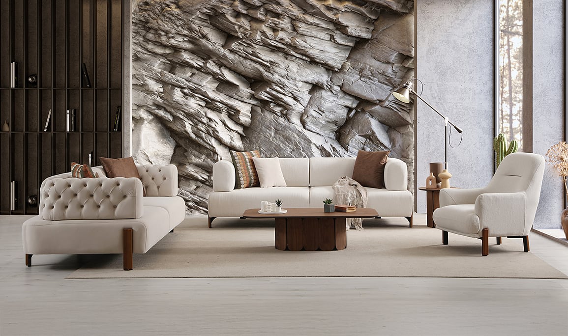 Cratos Wood Yataklı Koltuk Takımı