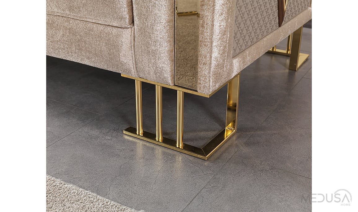 Bahar Luxury Vizon Üçlü Koltuk