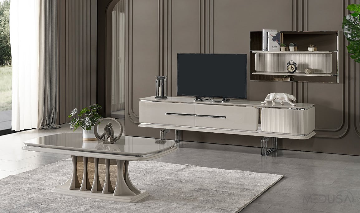 Bergama Kumtaşı Tv Ünitesi