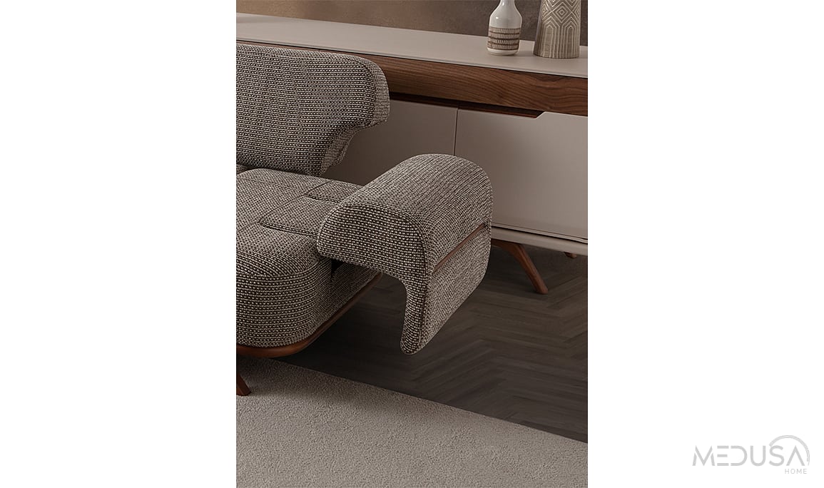 Didim Antrasit Üçlü Koltuk