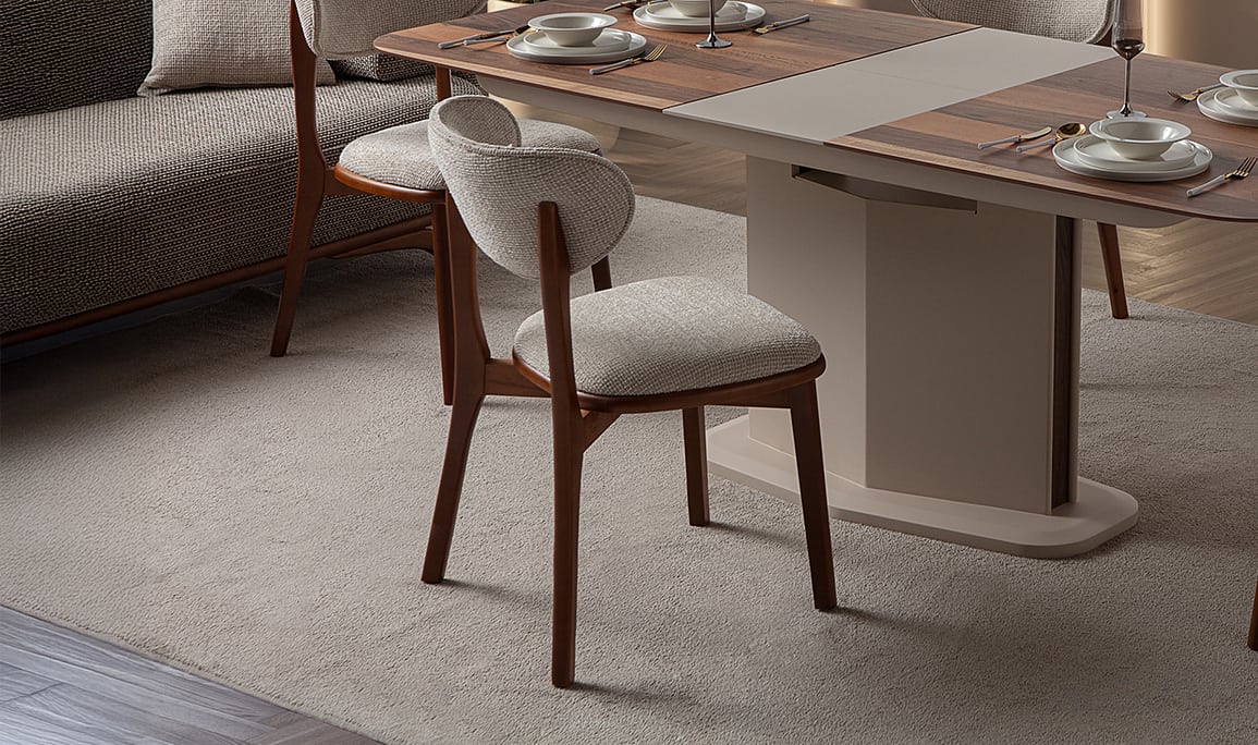 Didim Kelebek Ayaklı Yemek Masası