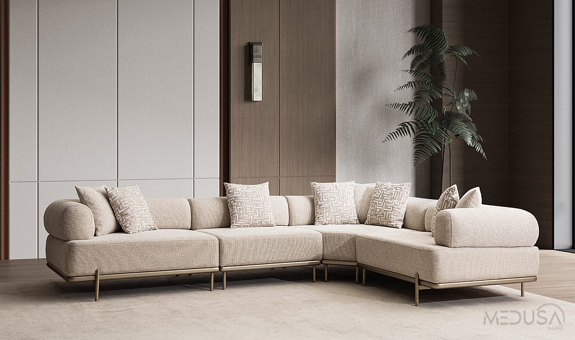 Loren Krem Köşe Takımı