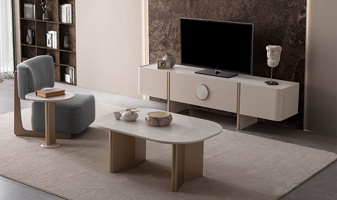 Lusso Mermer Tv Ünitesi