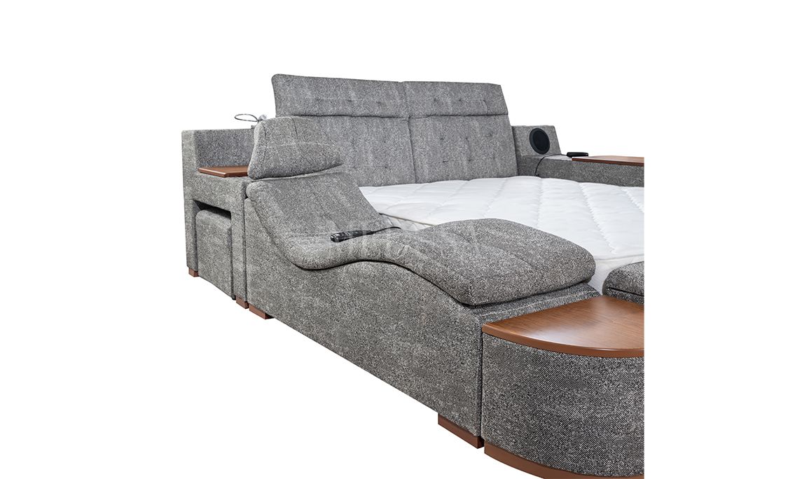 Luxe Life Gri Karyola