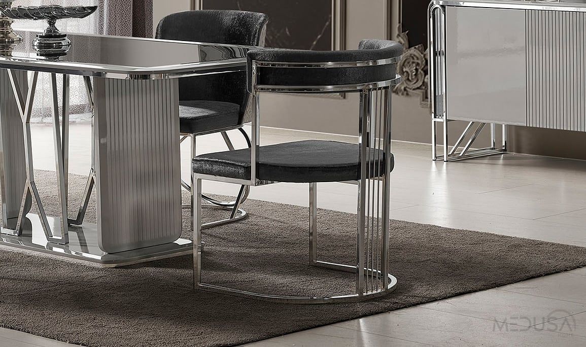 Selux Gri Yemek Masası