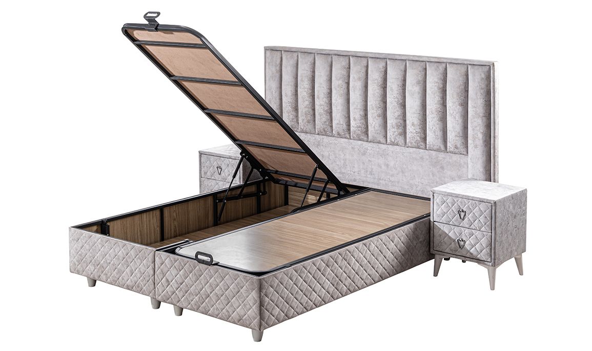 Twin Double Set Baza Başlık Yatak