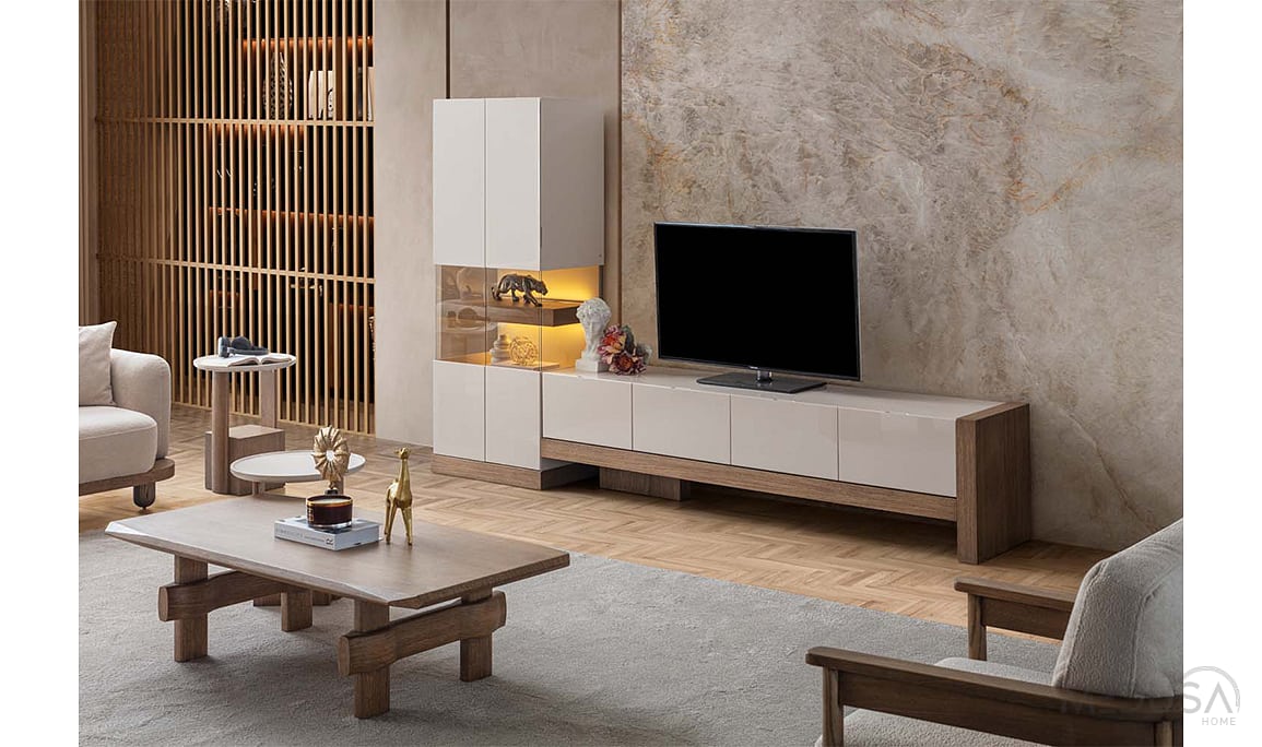 Viora Tv Sehpası + Vitrin