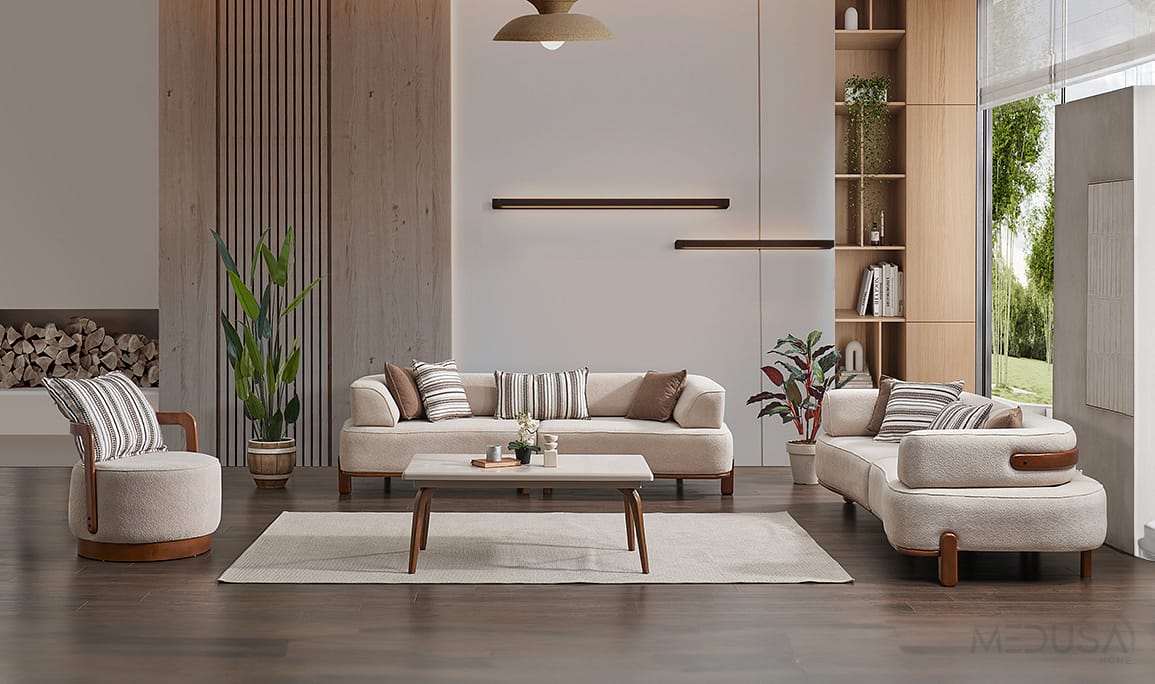 Vizyon Walnut Koltuk Takımı