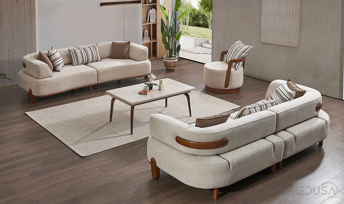 Vizyon Walnut Koltuk Takımı