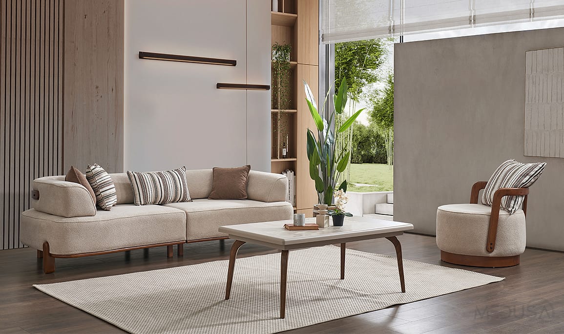 Vizyon Walnut Koltuk Takımı