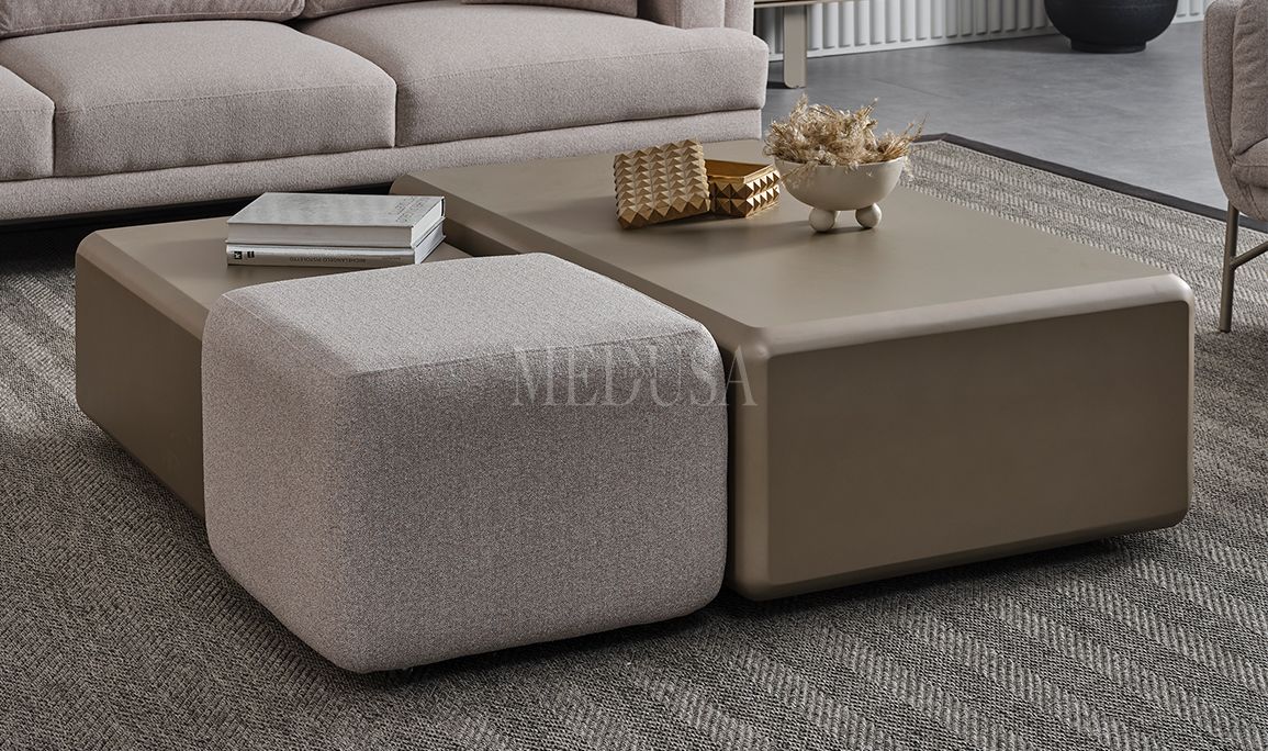 Isabel İtaly Design Puflu Orta Sehpa