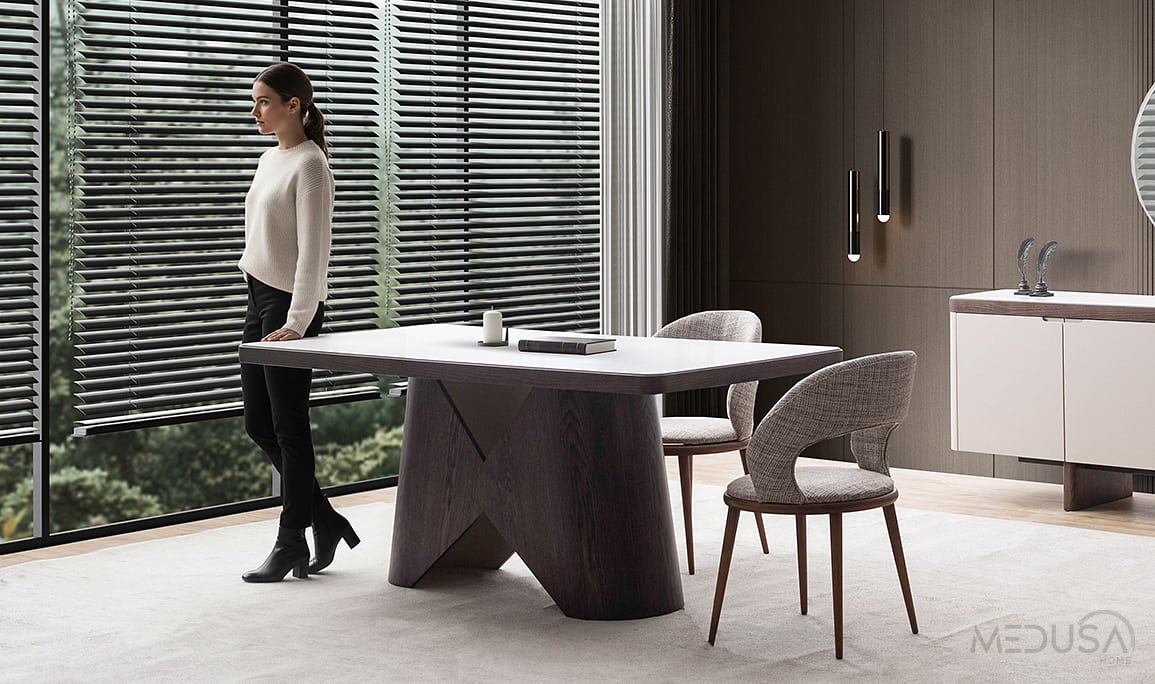 Siena Ceviz Yemek Masası