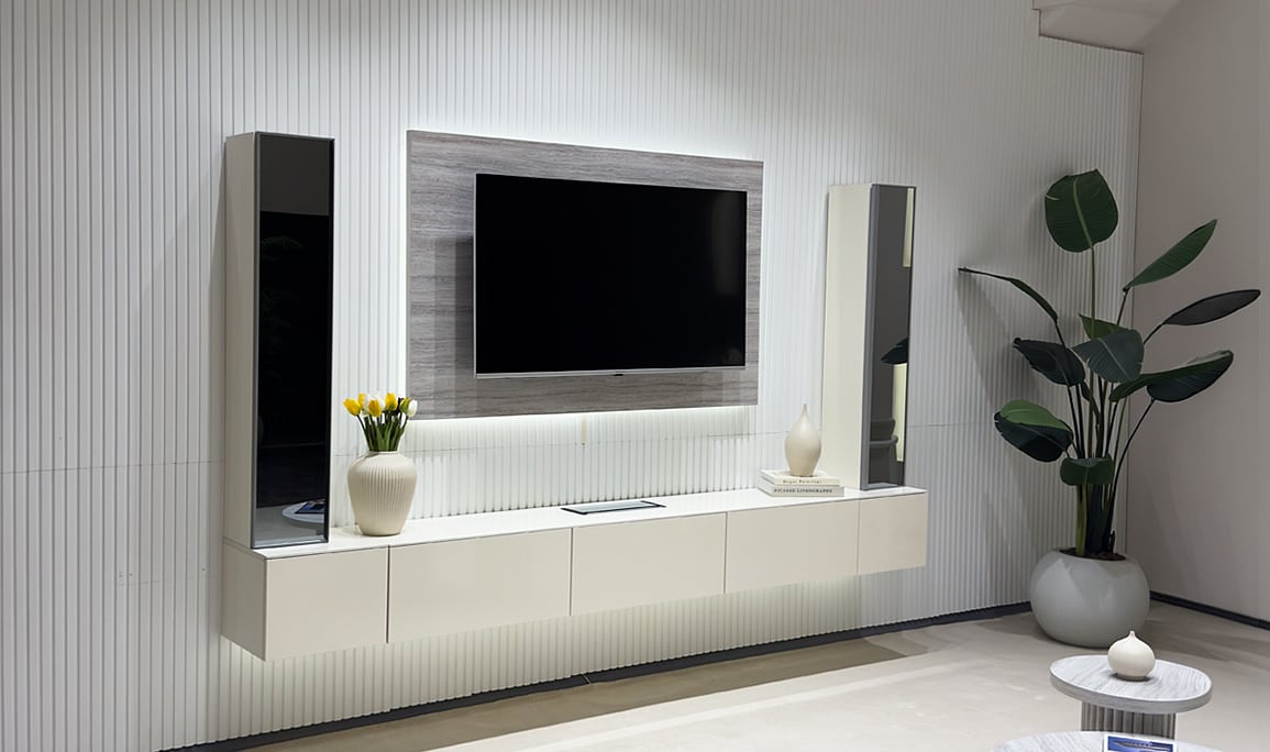 Vena Beyaz-Gri Tv Ünitesi